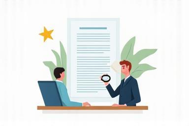 Image representing manuscript reading and evaluation.