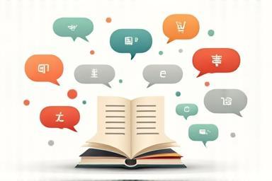 Image representing language translation process.